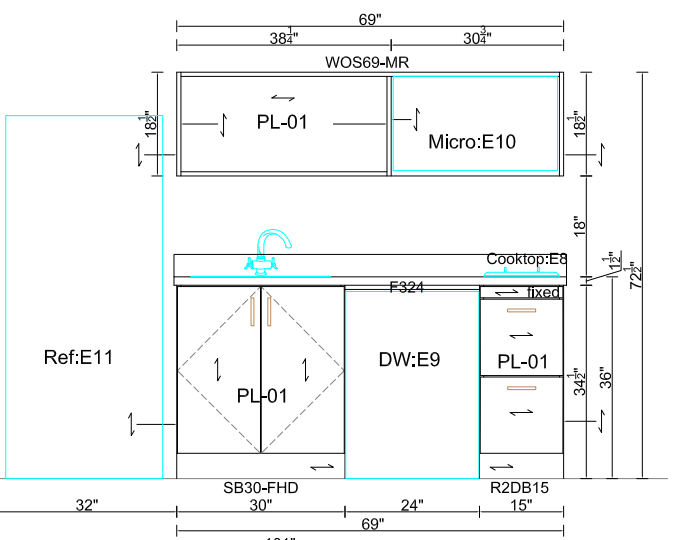 Standard Kitchen Cabinet